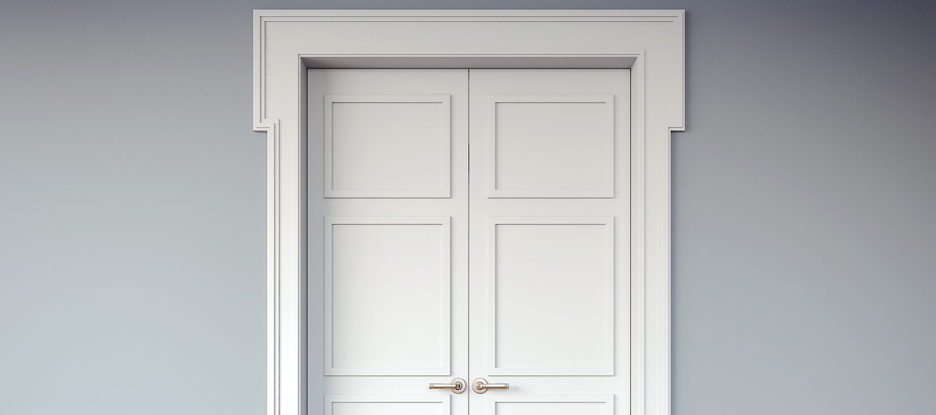 white door with white trim blue wall (cropped)